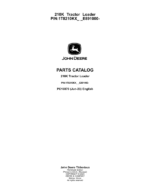 John Deere 210K Tractor Loader (SN 1T8210KX_ _E891000-) Parts Catalog Manual