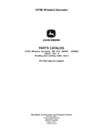 John Deere 1270E IT4 6W Wheeled Harvesters (SN 002501-003008) Parts Catalog Manual