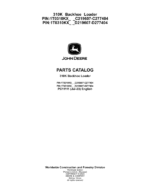 John Deere 310K Backhoes (SN C219607-C277404 & D219607-D277404) Parts Catalog Manual