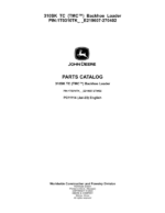 John Deere 310SK TC TMC Backhoes (SN E219607-270402) Parts Catalog Manual