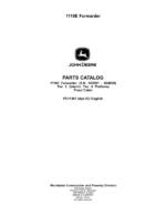 John Deere 1110E IT4 T2 FFC Forwarders Parts Catalog Manual