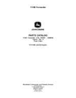 John Deere 1110E IT4 FFC Forwarders Parts Catalog Manual