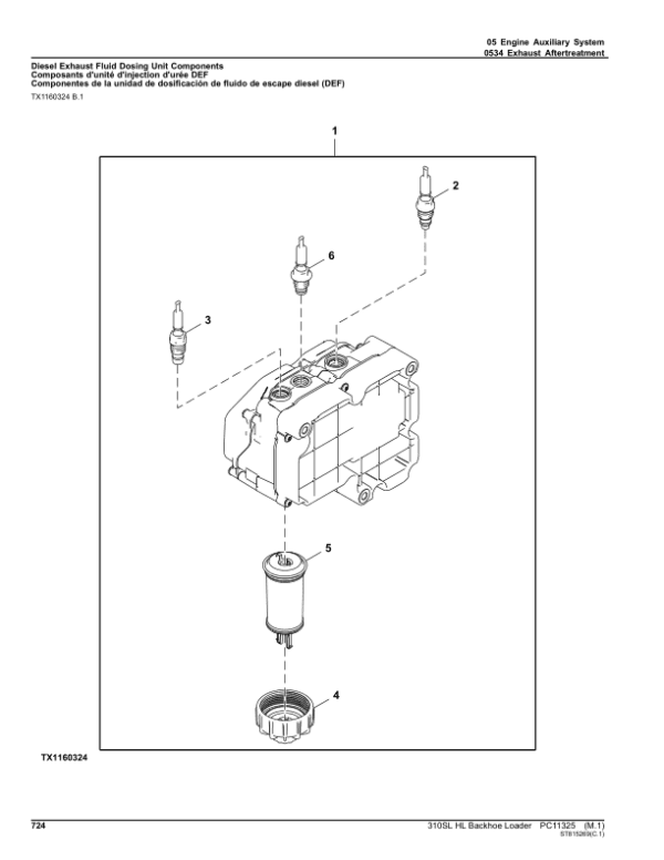 John Deere 310SL HL Backhoe Loaders (SN F273920-390995) Parts Catalog Manual - Image 4
