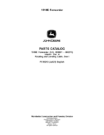 John Deere 1510E IT4 Forwarders Parts Catalog Manual