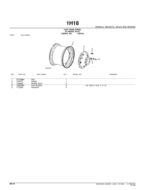 John Deere 310 Backhoes Parts Catalog Manual - Image 2