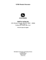 John Deere 1270E IT4 8W Wheeled Harvesters (SN 002501-003008) Parts Catalog Manual