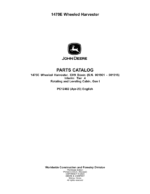 John Deere 1470E IT4 CH9 Wheeled Harvesters (SN 001901-001915) Parts Catalog Manual