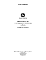 John Deere 1910E T2 FFC Forwarders (SN 002501-001883) Parts Catalog Manual