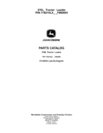 John Deere 210L Tractor Loader (SN 1T8210EL_ _F892600-) Parts Catalog Manual