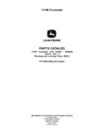 John Deere 1110E IT4 Forwarders Parts Catalog Manual SN 003801 – 004050
