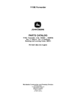 John Deere 1110E IT4 T2 Forwarders Parts Catalog Manual