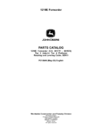 John Deere 1210E IT4 T2 (SN 001711 – 001976) Forwarders Parts Catalog Manual