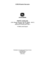 John Deere 1270E IT4 T2 6W Wheeled Harvesters (SN 003009 –003173) Parts Catalog Manual
