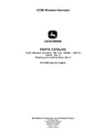 John Deere 1270E IT4 8W Wheeled Harvesters (SN 003009 – 003173) Parts Catalog Manual