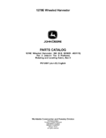 John Deere 1270E IT4 T2 8W Wheeled Harvesters (SN 003009 –003173) Parts Catalog Manual