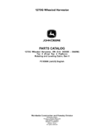 John Deere 1270G T2 6W Wheeled Harvesters (SN 003505 – 004998) Parts Catalog Manual