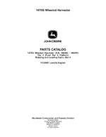 John Deere 1470G T3 Wheeled Harvesters (SN 002002 – 002291) Parts Catalog Manual
