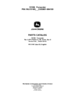John Deere 1510G T2 RL Forwarders (SN C003601-004180) Parts Catalog Manual