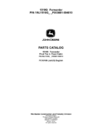 John Deere 1510G FT4 FFC Forwarders (SN F003601-004010) Parts Catalog Manual