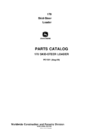 John Deere 170 Skid Steers Parts Catalog Manual