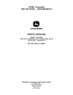 John Deere 1910G Forwarders (SN F002108-002174) Parts Catalog Manual