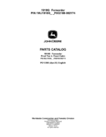 John Deere 1910G Forwarders Parts Catalog Manual