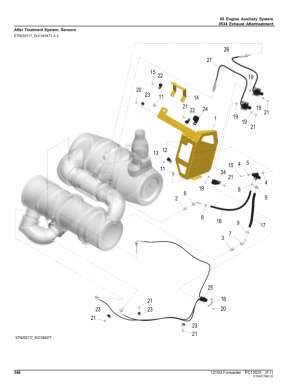 John Deere 1210G FT4 RL Forwarders (SN L002509-) Parts Catalog Manual - Image 2