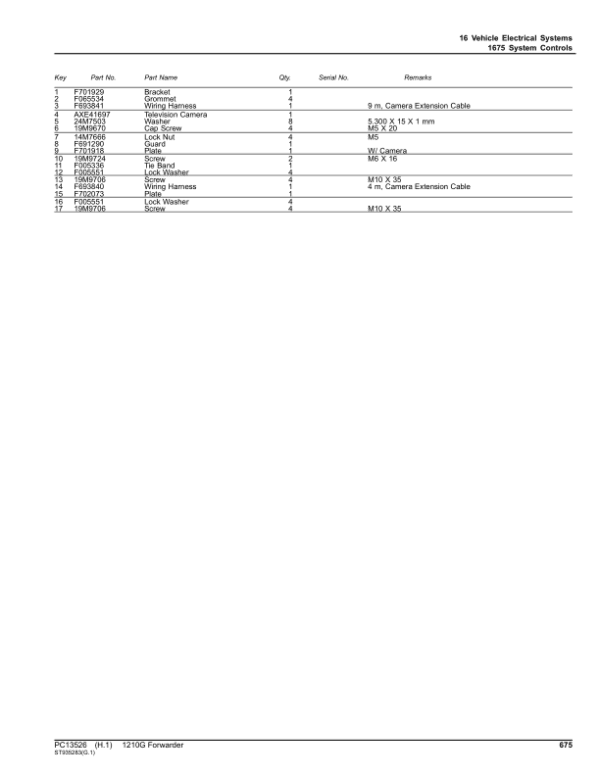 John Deere 1210G T2 RL Forwarders (SN C002509-) Parts Catalog Manual - Image 3