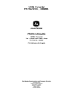 John Deere 1210G T2 FFC Forwarders (SN C002509-) Parts Catalog Manual