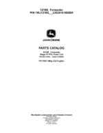 John Deere 1210G FT4 FFC Forwarders Parts Catalog Manual