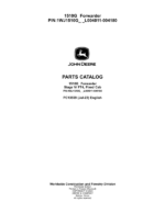 John Deere 1510G FT4 FFC Forwarders (SN L004011-004180) Parts Catalog Manual