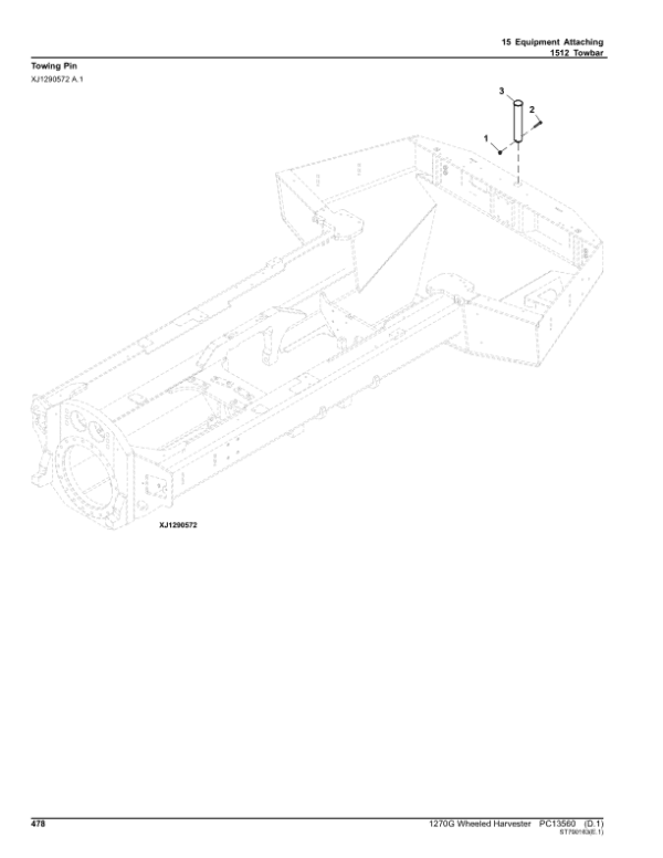 John Deere 1270G 6W Wheeled Harvesters (SN L004469-004998) Parts Catalog Manual - Image 3