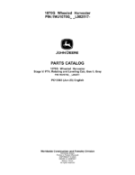 John Deere 1070G Forwarders Parts Catalog Manual