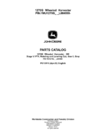 John Deere 1270G 6W Wheeled Harvesters (SN 1WJ1270G_ _L004999-) Parts Catalog Manual