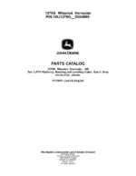 John Deere 1270G 6W Wheeled Harvesters (SN 1WJ1270G_ _D004999-) Parts Catalog Manual