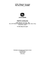 John Deere 1270G FT4 T2 8W Wheeled Harvesters (SN 1WJ1270G__C004999-) Parts Catalog Manual