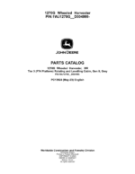 John Deere 1270G FT4 T3 8W Wheeled Harvesters (SN 1WJ1270G__D004999-) Parts Catalog Manual