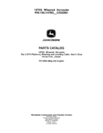 John Deere 1470G T2 Wheeled Harvesters (SN 1WJ1470G__C002292-) Parts Catalog Manual