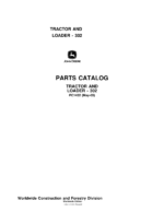 John Deere 302 Tractors Parts Catalog Manual
