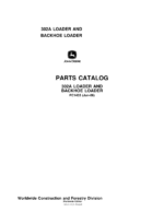 John Deere 302A Loaders Parts Catalog Manual
