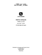 John Deere 3156G Log Loaders (SN 1FF3156G_ _D316001-) Parts Catalog Manual