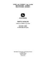 John Deere 2156G, 2156GLC Log Loaders Parts Catalog Manual