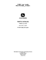 John Deere 3156G Log Loaders (SN 1FF3156G__F316001-) Parts Catalog Manual