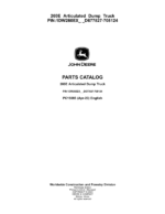 John Deere 260E Articulated Dump Trucks (SN D677827-708124) Parts Catalog Manual