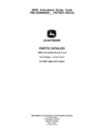 John Deere 260E Articulated Dump Trucks (SN F677827-708124) Parts Catalog Manual