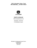 John Deere 310E Articulated Dump Trucks (SN F677827-708124) Parts Catalog Manual