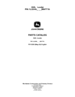 John Deere 244L Loaders (SN 1LU244L_ B047716-) Parts Catalog Manual