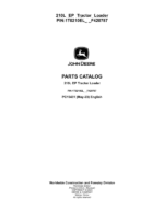 John Deere 210L EP Tractor Loader (SN 1T0210EL_ _F420787-) Parts Catalog Manual