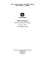 John Deere 210L Tractor Loader (SN 1T0210LX_ _F420826-) Parts Catalog Manual