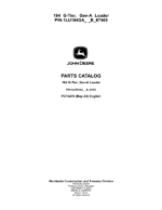 John Deere 184 G Loaders (SN 1LU184GA_ _B_67465-) Parts Catalog Manual